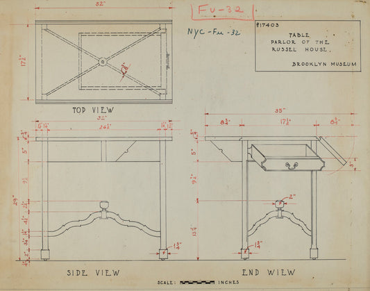 1935/1942 by American 20th Century (Table), 16X12"(A3)Poster Print