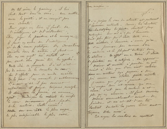 Manuscript Pages [recto] by Paul Gauguin (French, 1848 - 1903), 16X12"(A3)Poster Print