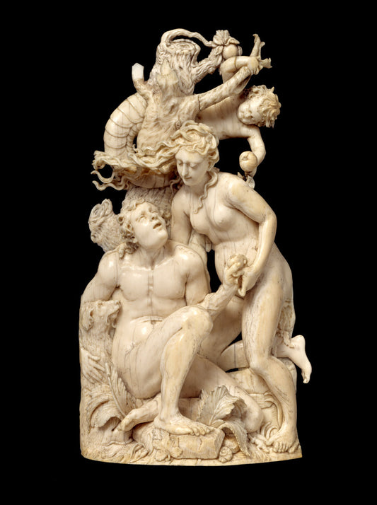 c. 1600/1650 by South German or Austrian 17th Century (Adam and Eve), 16X12"(A3)Poster Print