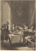 Le glouton by Jean-Baptiste Blaise Simonet after Jacques Louis François Touzé (French, 1742 - 1813 or after), 16X12"(A3)Poster Print