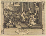 The Industrious 'Prentice out of his Time, and Married to his Master's Daughter by William Hogarth (English, 1697 - 1764), 16X12"(A3)Poster Print