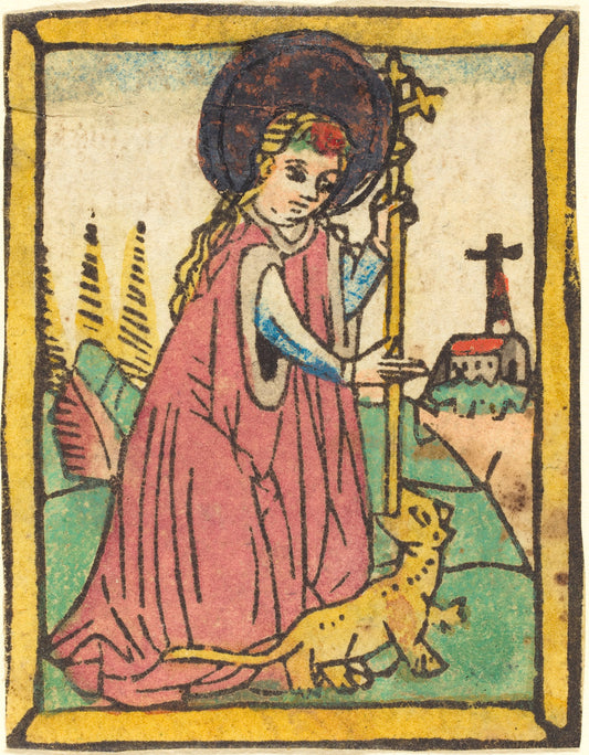 1460/1470 by German 15th Century (Saint Margaret), 16X12"(A3)Poster Print