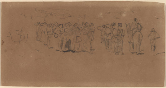 Preparing for the March by Winslow Homer (American, 1836 - 1910), 16X12"(A3)Poster Print