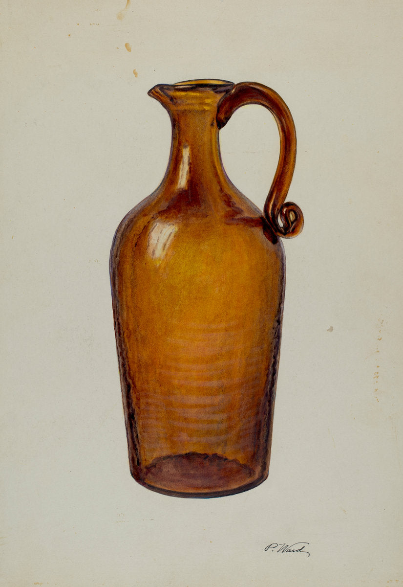 Glass Jug by Paul Ward (American, active c. 1935), 16X12"(A3)Poster Print
