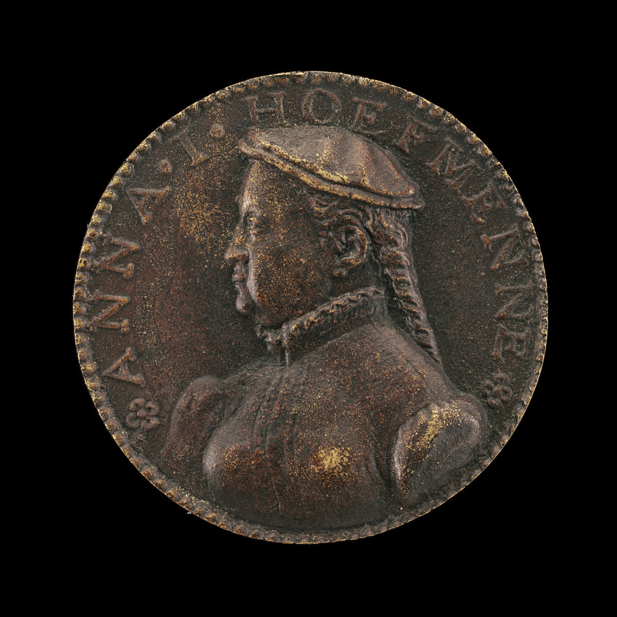 Anna Hofmann, died 1594, Second Wife of the Artist [obverse] by Jakob Hofmann (German, 1512 - 1564), 16X12"(A3)Poster Print
