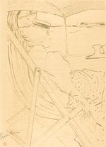 The Passenger from Cabin 54 - Sailing in a Yacht (La passagère du 54 - Promenade en yacht) by Henri de Toulouse-Lautrec (French, 1864 - 1901), 16X12"(A3)Poster Print