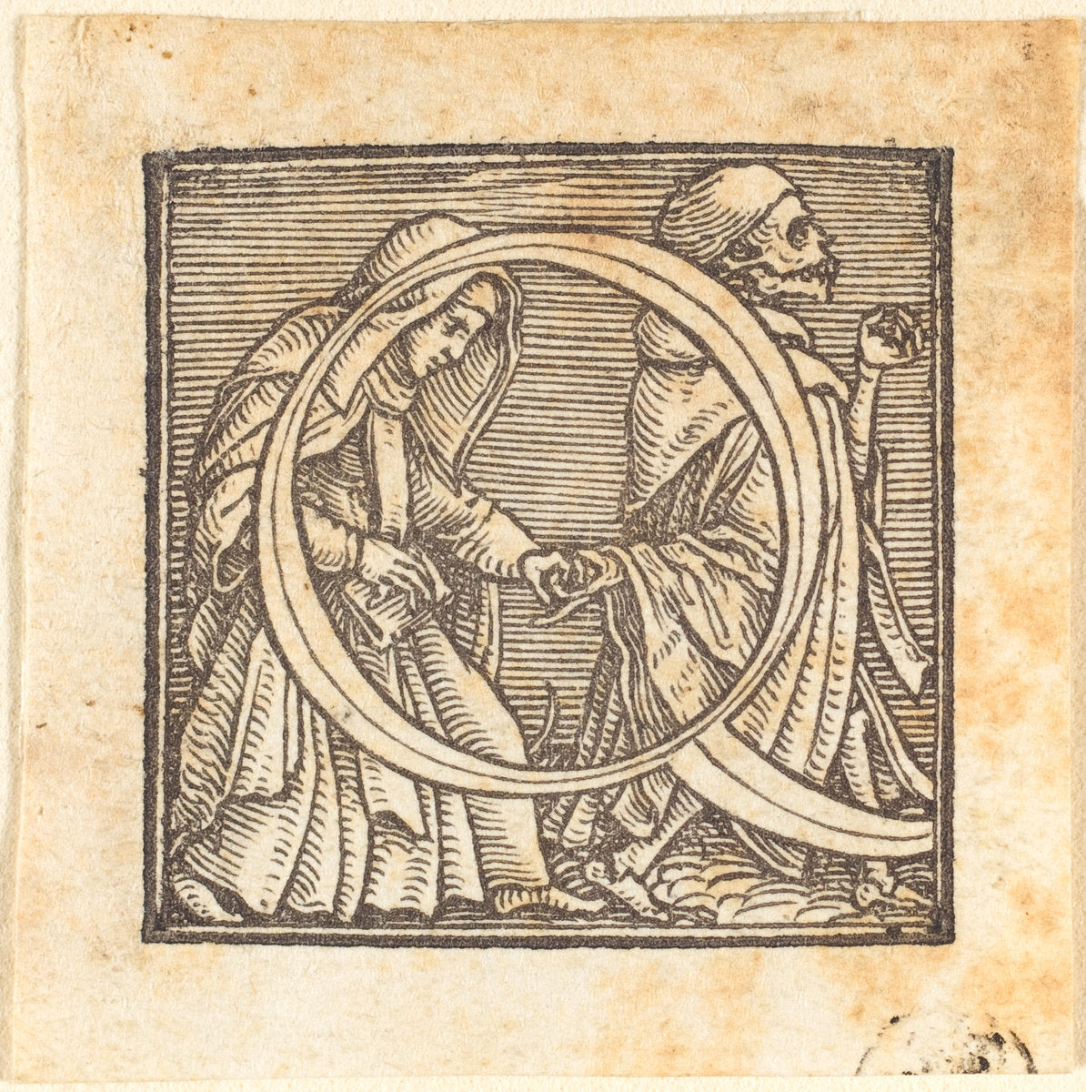 Letter Q by Hans Holbein the Younger (German, 1497/1498 - 1543), 16X12"(A3)Poster Print