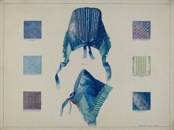 Economy: Detail of Cloth and Bonnet by J. Howard Iams (American, active c. 1935), 16X12"(A3)Poster Print