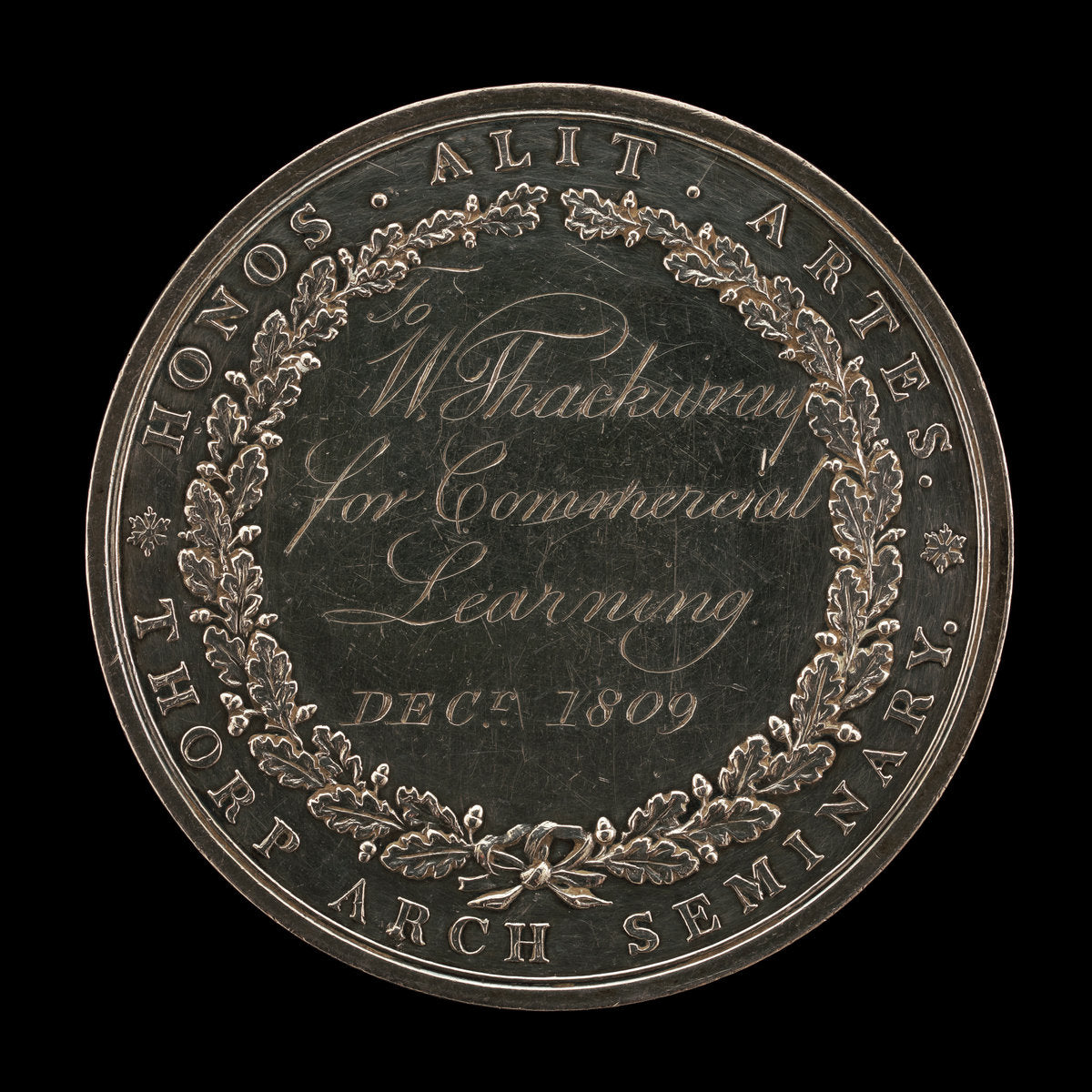 c. 1800, inscribed 1809 by British 19th Century (Thorp Seminary Award [reverse]), 16X12"(A3)Poster Print
