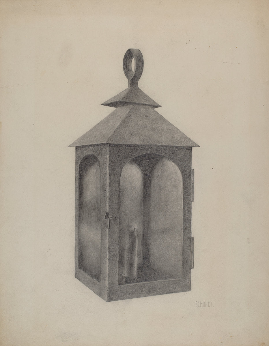 Lantern by William Schmidt (American, active c. 1935), 16X12"(A3)Poster Print