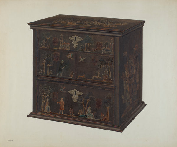 Chest of Drawers by Charles Henning (American, active c. 1935), 16X12"(A3)Poster Print