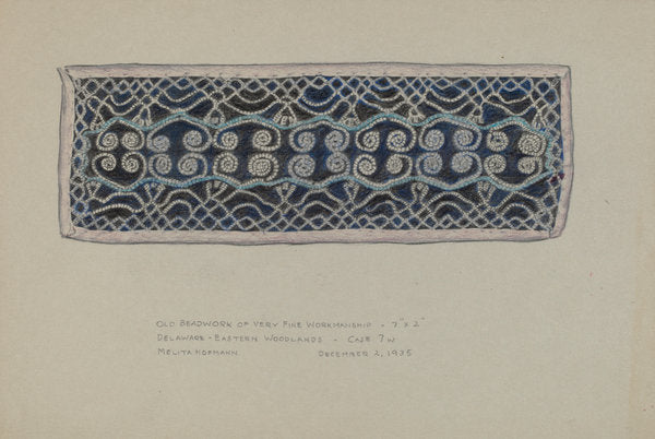 Beadwork by Melita Hofmann (American, active c. 1935), 16X12"(A3)Poster Print