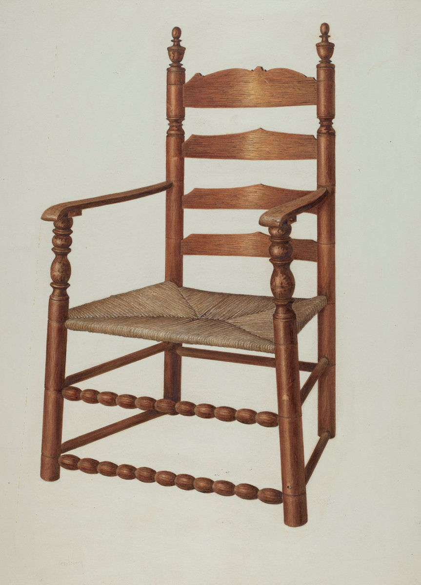 Armchair by Isadore Goldberg (American, active c. 1935), 16X12"(A3)Poster Print