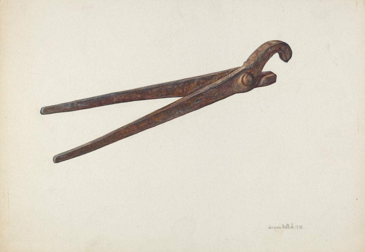 Pipe Wrench by Herman O. Stroh (American, active c. 1935), 16X12"(A3)Poster Print