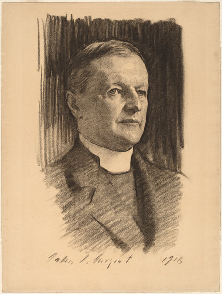 The Rt. Reverend William Lawrence by John Singer Sargent (American, 1856 - 1925), 16X12"(A3)Poster Print