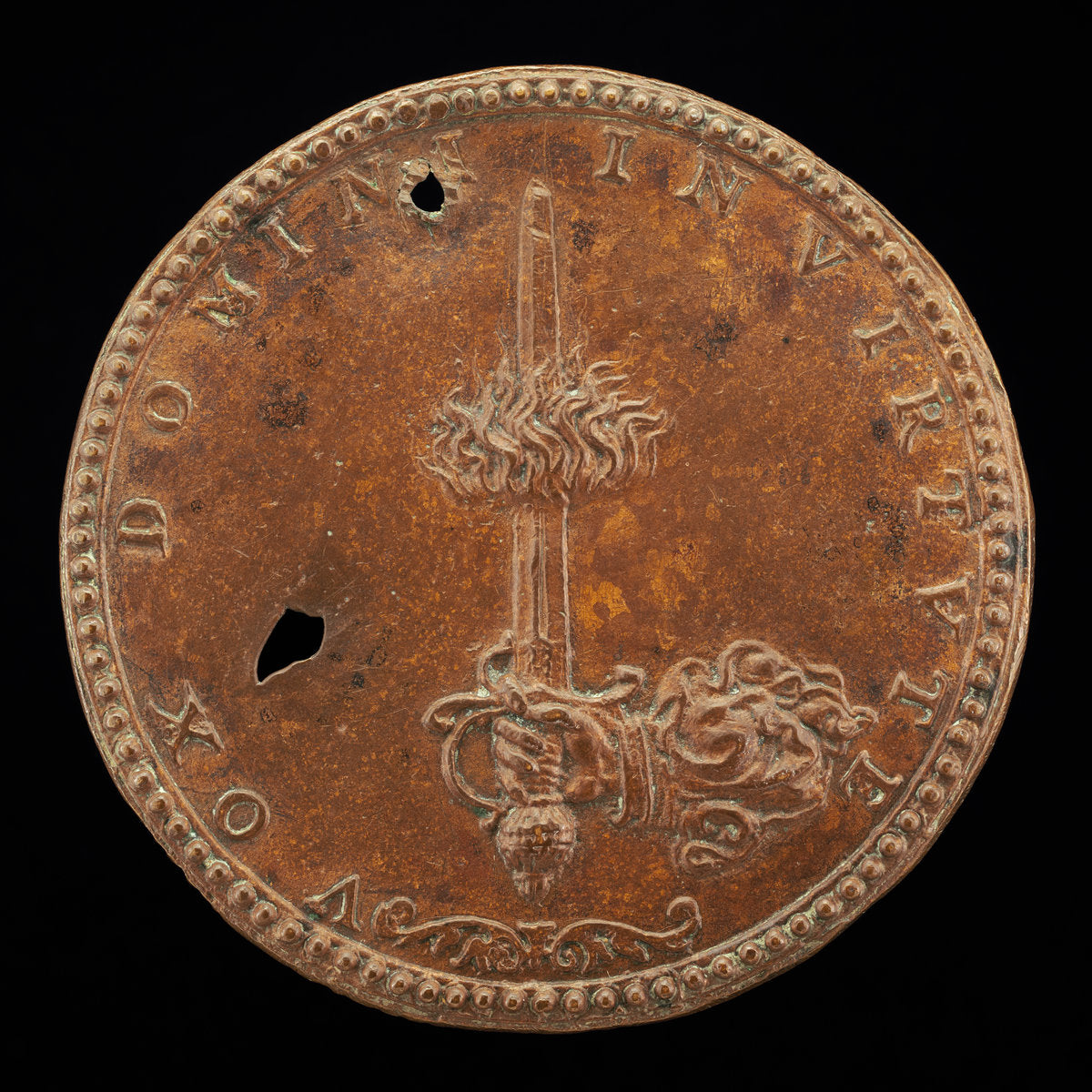 Hand, Issuing from a Cloud, Holding a Flaming Sword [reverse] by Pastorino de' Pastorini, called Pastorino da Siena (Italian, c. 1508 - 1592), 16X12"(A3)Poster Print