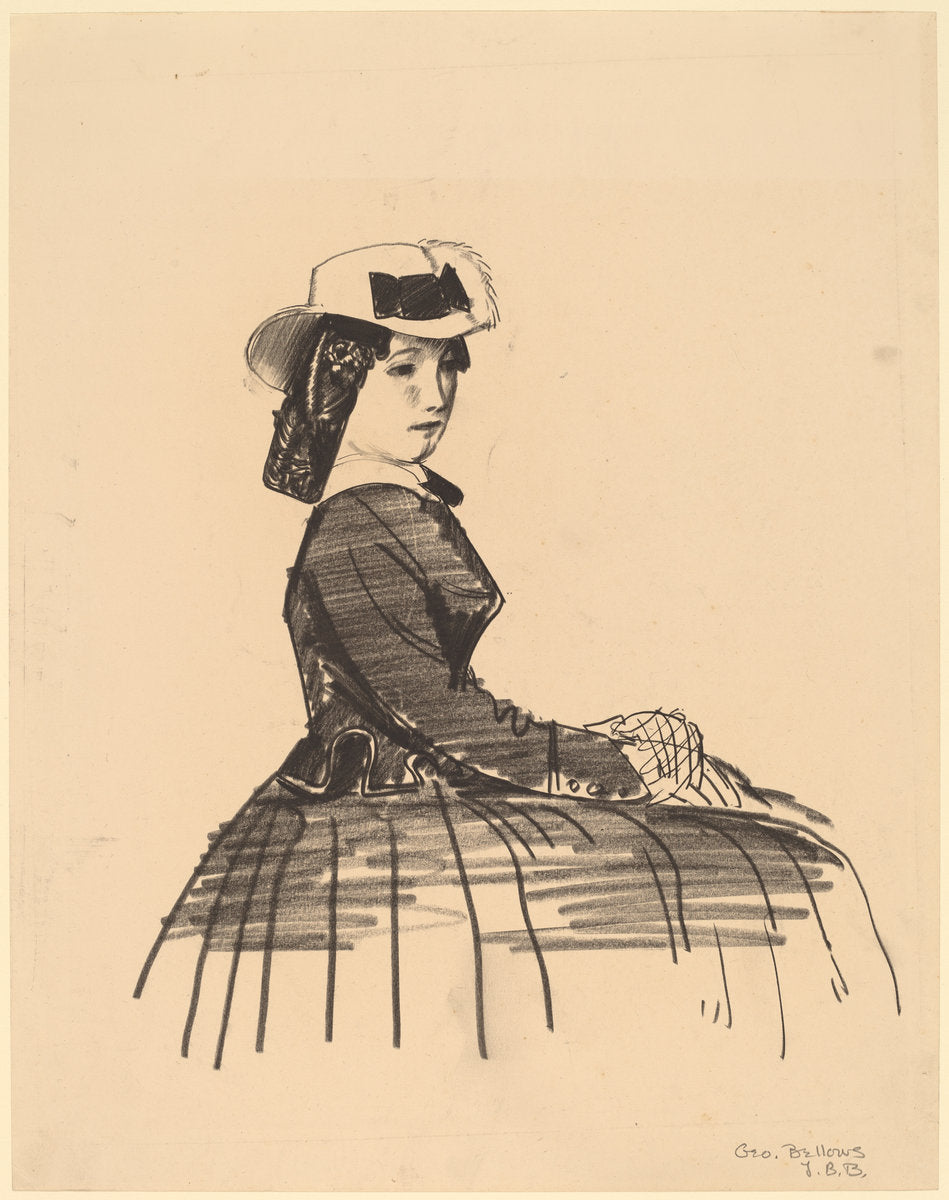 An Irish Girl by George Bellows (American, 1882 - 1925), 16X12"(A3)Poster Print