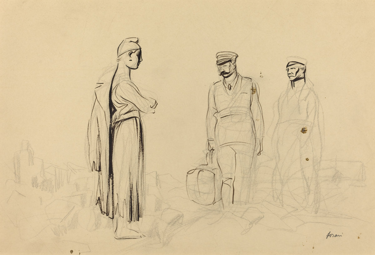 Toward Peace by Jean-Louis Forain (French, 1852 - 1931), 16X12"(A3)Poster Print