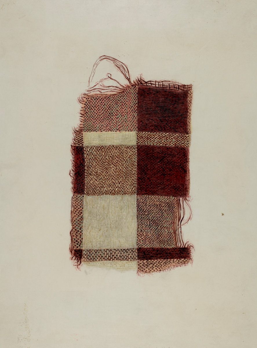 Piece of Homespun Wool by Hugh Clarke (American, active c. 1935), 16X12"(A3)Poster Print