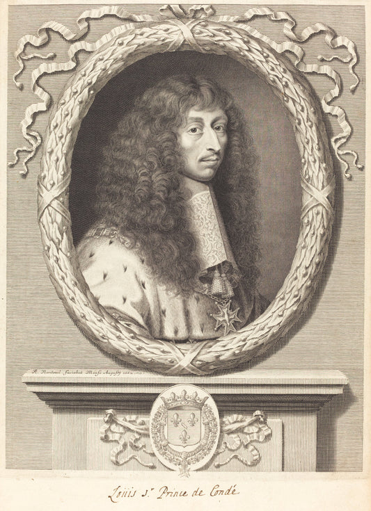 Louis II, Prince de Conde by Robert Nanteuil (French, 1623 - 1678), 16X12"(A3)Poster Print