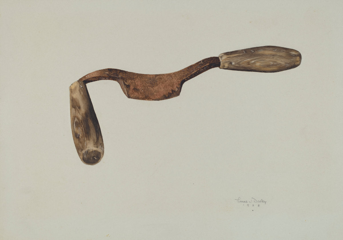Cooper's Chamfer Knife by Thomas Dooley (American, active c. 1935), 16X12"(A3)Poster Print