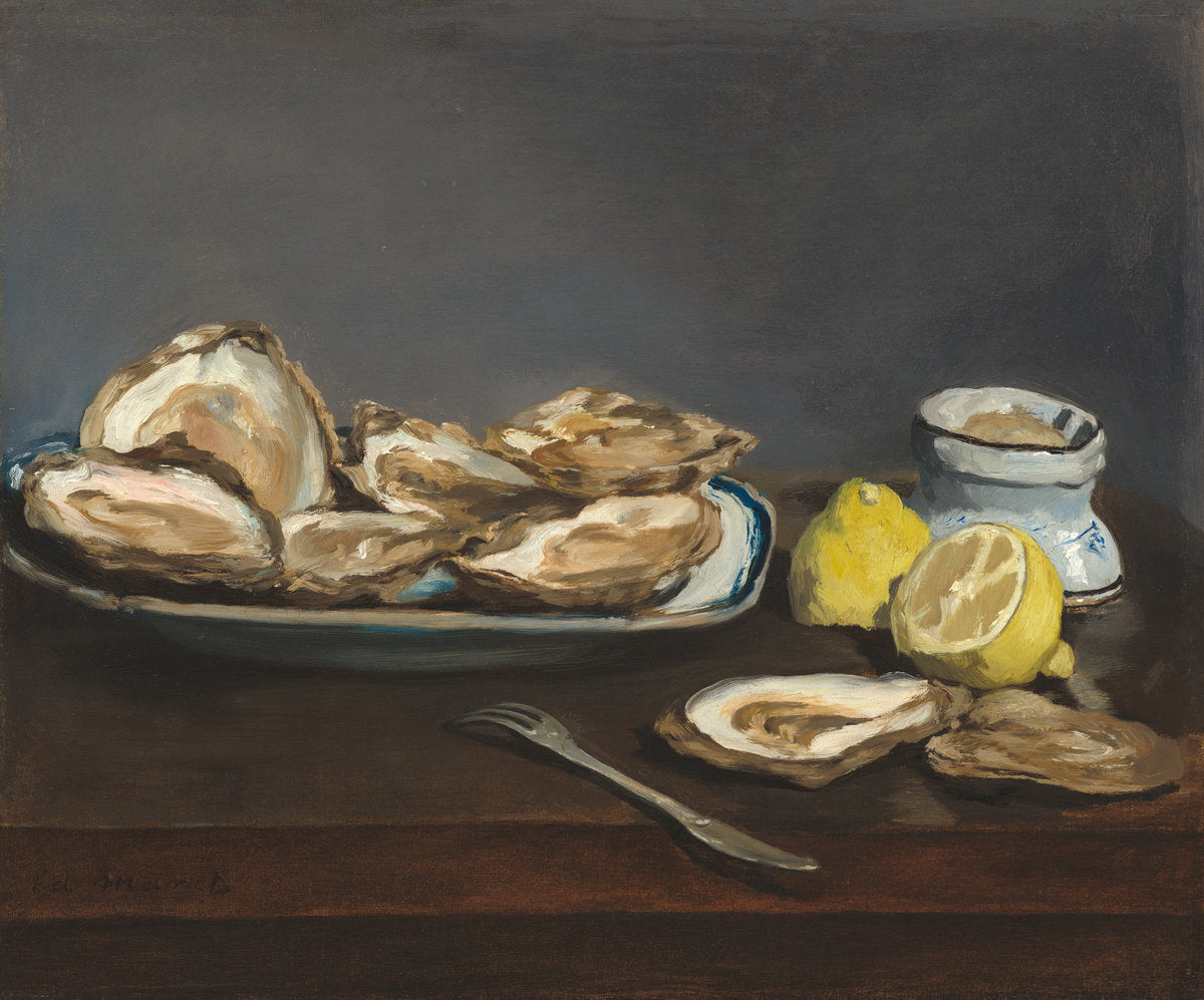 Oysters by Edouard Manet (French, 1832 - 1883), 16X12"(A3)Poster Print