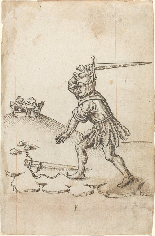 c. 1512/1515 by French early 16th Century ("Do Not Break the Crown" [fol. 43 recto]), 16X12"(A3)Poster Print