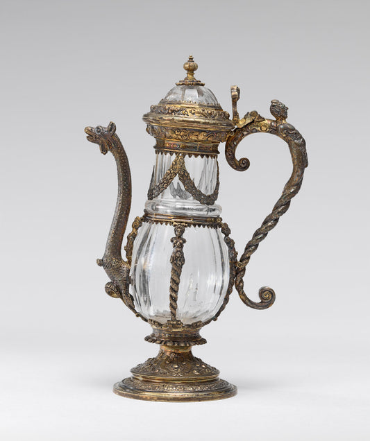 14th century (crystal); c. 1600 (mounts); before 1905 (spout) by Venetian or Parisian 14th Century (crystal); London 17th Century (mounts); Western European 19th or 20th Century (spout) (Ewer and Cover), 16X12"(A3)Poster Print