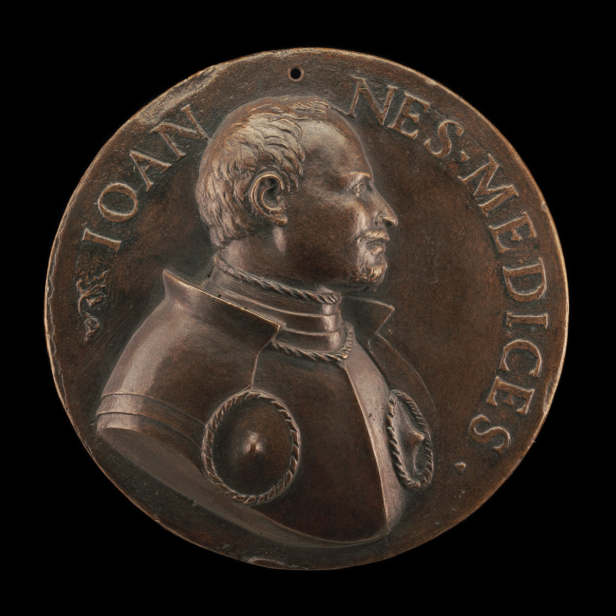 Giovanni de' Medici delle Bande Nere, 1498-1526 [obverse] by Danese Cattaneo (Venetian, c. 1509 - 1573), 16X12"(A3)Poster Print