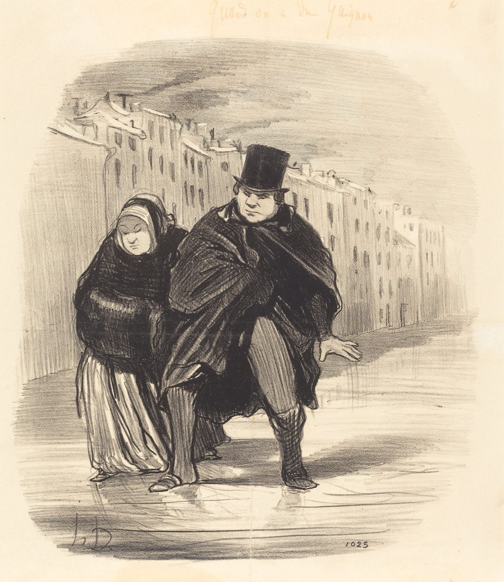 Tu m'reprendras encore... a aller souhaiter... by Honoré Daumier (French, 1808 - 1879), 16X12"(A3)Poster Print
