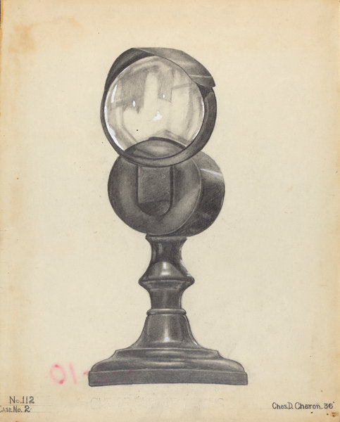 Bull's Eye Lamp by Charles Charon (American, active c. 1935), 16X12"(A3)Poster Print