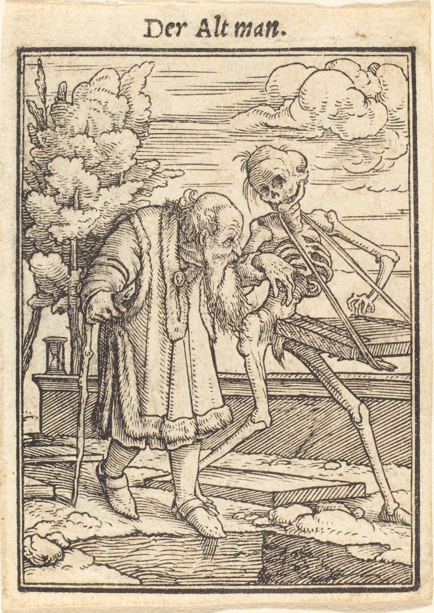 Old Man by Hans Holbein the Younger (German, 1497/1498 - 1543), 16X12"(A3)Poster Print