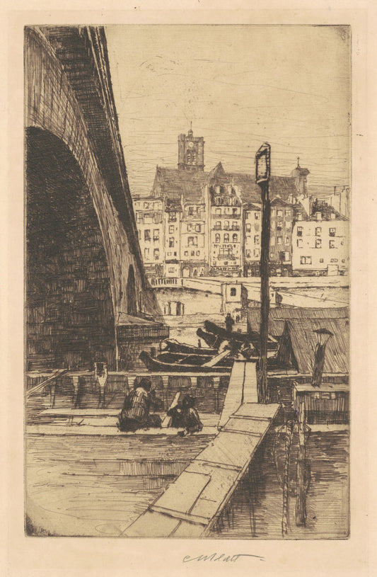 St. Gervais, Paris by Charles Platt A. (American, 1861 - 1933), 16X12"(A3)Poster Print