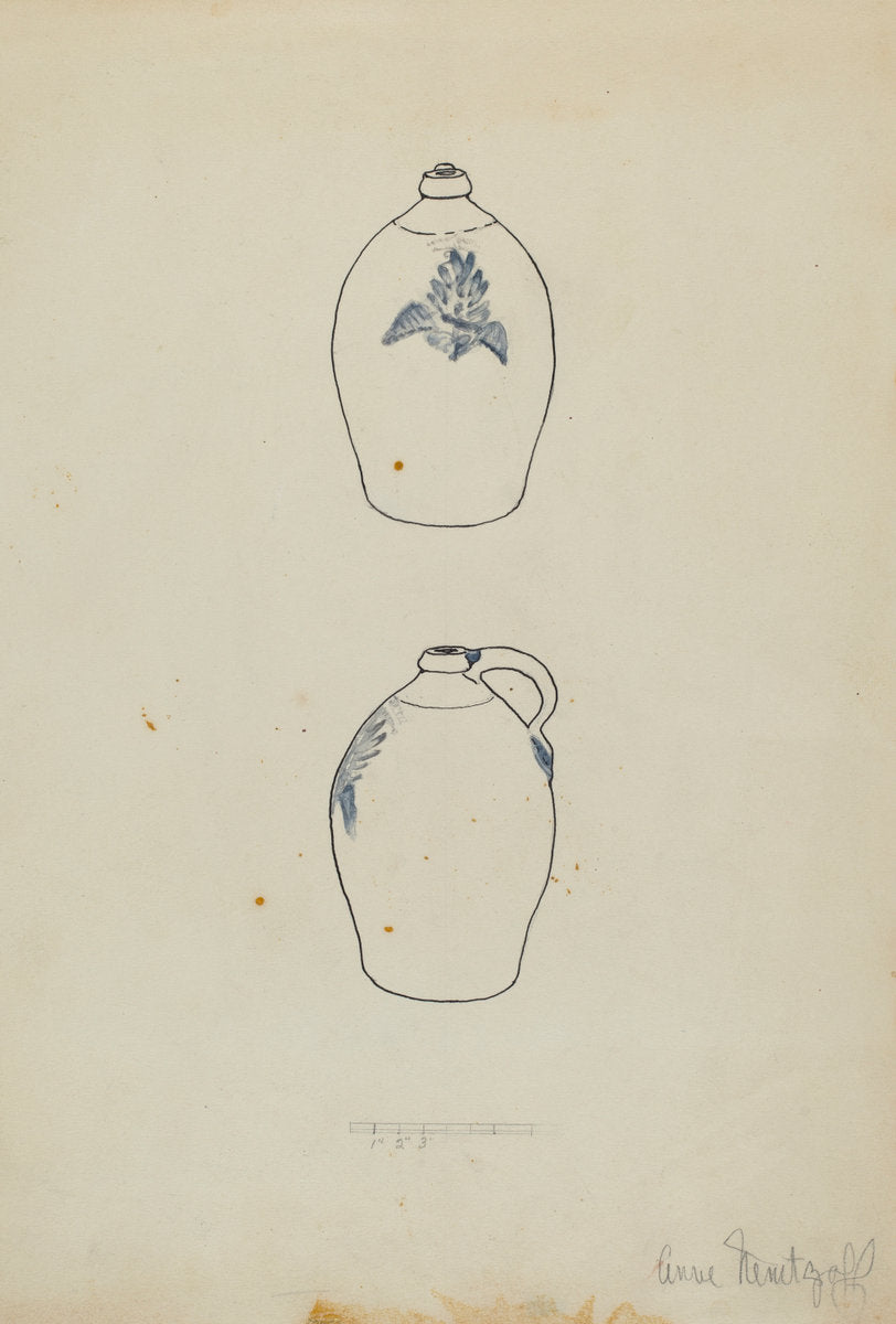 Jug by Anne Nemtzoff (American, active c. 1935), 16X12"(A3)Poster Print