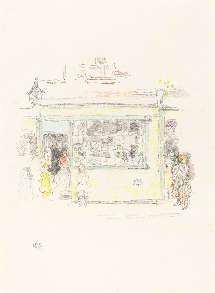 Drury Lane Rags by James McNeill Whistler (American, 1834 - 1903), 16X12"(A3)Poster Print