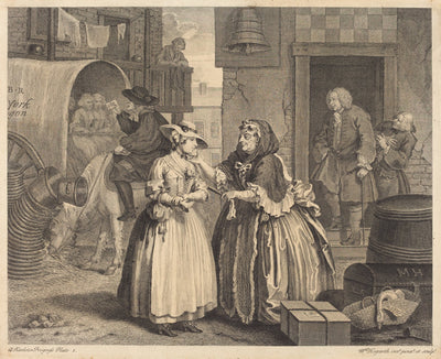 A Harlot's Progress: pl.1 by William Hogarth (English, 1697 - 1764), 16X12"(A3)Poster Print