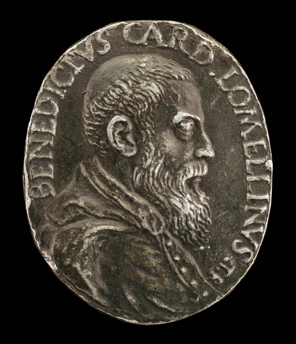 Benedetto Lomellini of Genoa, 1517-1579, Cardinal 1565 [obverse] by Medalist T.R. (Italian, active second half 16th century), 16X12"(A3)Poster Print