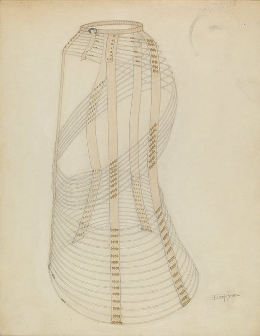 Hoop Skirt by Esther Hansen (American, active c. 1935), 16X12"(A3)Poster Print