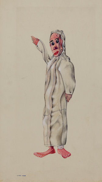 Baby Hand Puppet by Elmer Weise (American, active c. 1935), 16X12"(A3)Poster Print