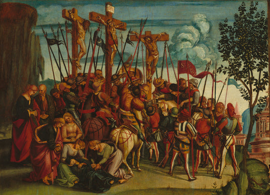 The Crucifixion by Luca Signorelli (Umbrian, 1445/1450 - 1523), 16X12"(A3)Poster Print