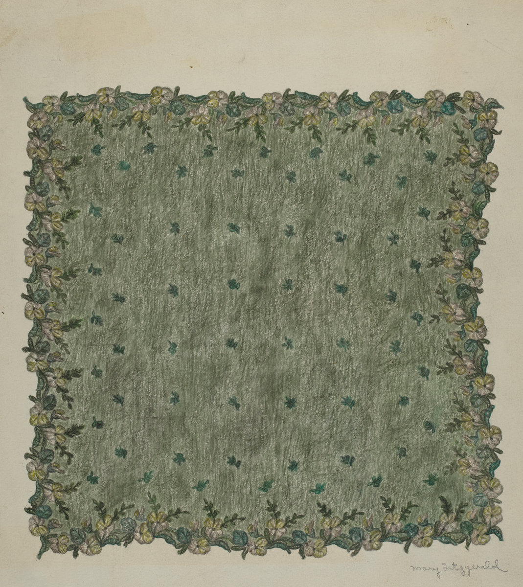 Evening Handkerchief by Mary Fitzgerald (American, active c. 1935), 16X12"(A3)Poster Print