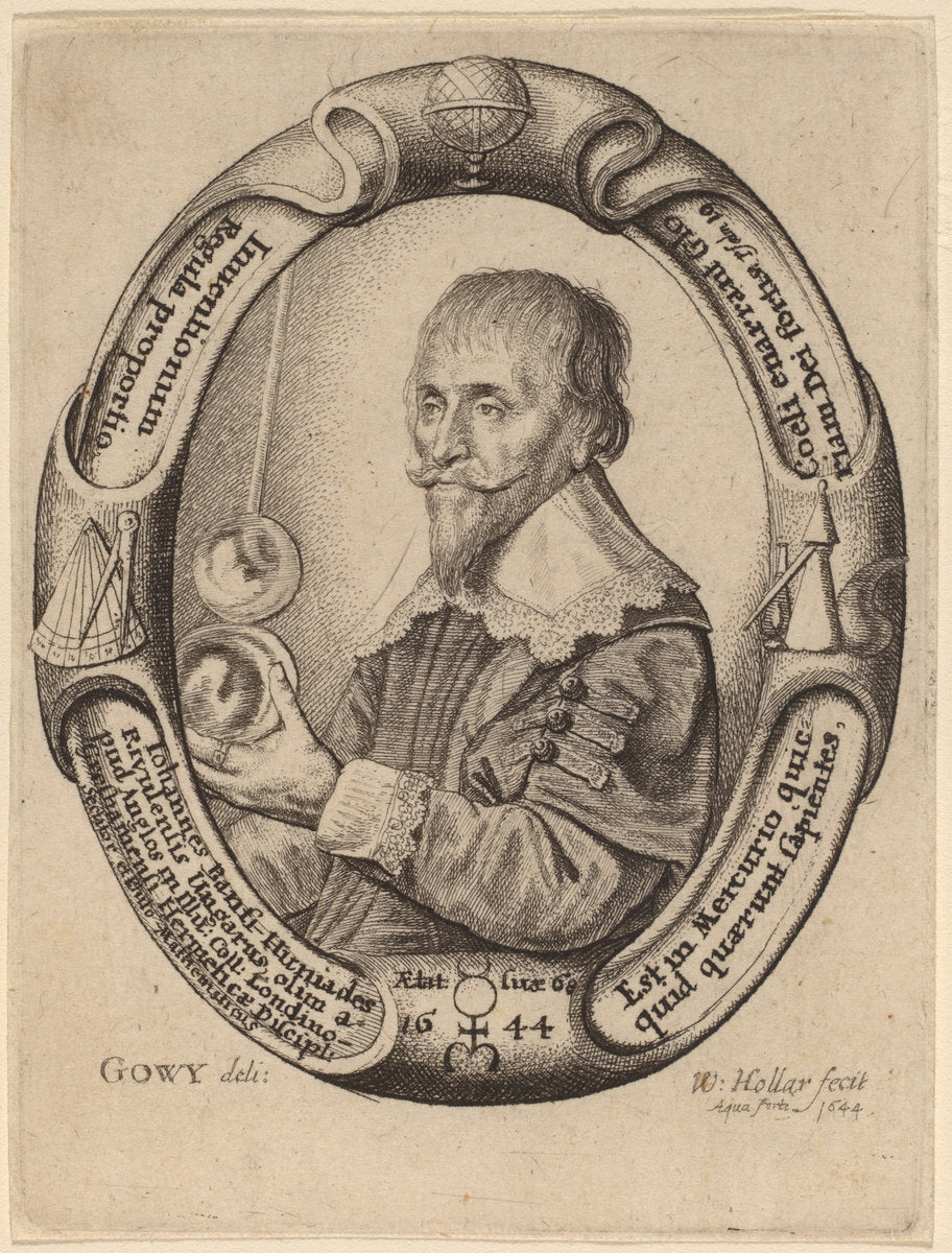 Johann Banfi Huniades by Wenceslaus Hollar after Jacob Peter Gowy (Bohemian, 1607 - 1677), 16X12"(A3)Poster Print