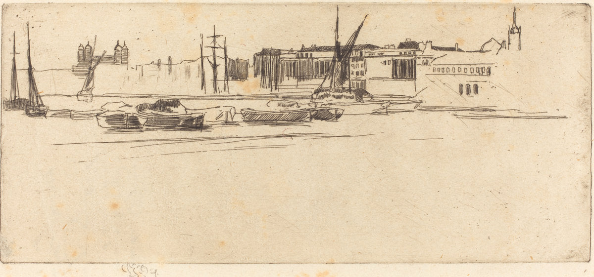 The White Tower by James McNeill Whistler (American, 1834 - 1903), 16X12"(A3)Poster Print