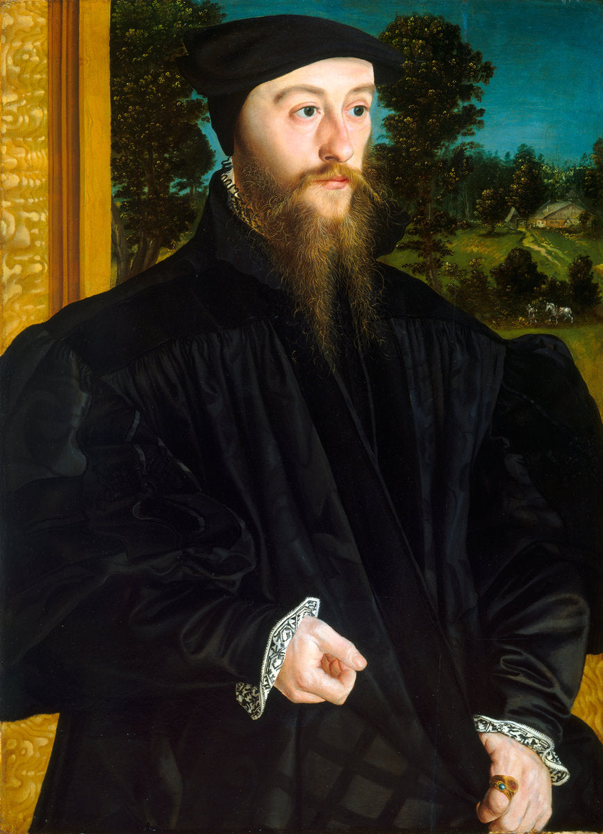 A Member of the Fröschl Family by Hans Mielich (German, 1516 - 1573), 16X12"(A3)Poster Print