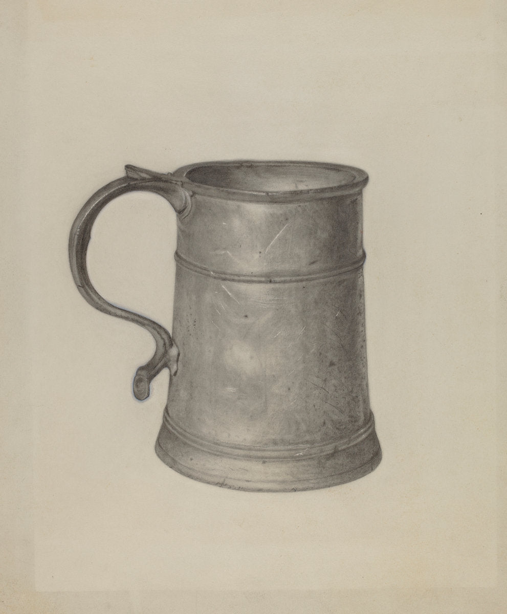 Pewter Mug by Harry G. Aberdeen (American, active c. 1935), 16X12"(A3)Poster Print