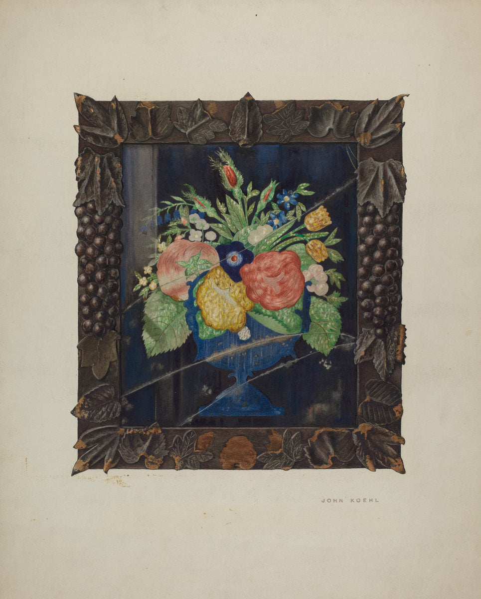 Tin Foil Still Life and Frame by John Koehl (American, active c. 1935), 16X12"(A3)Poster Print