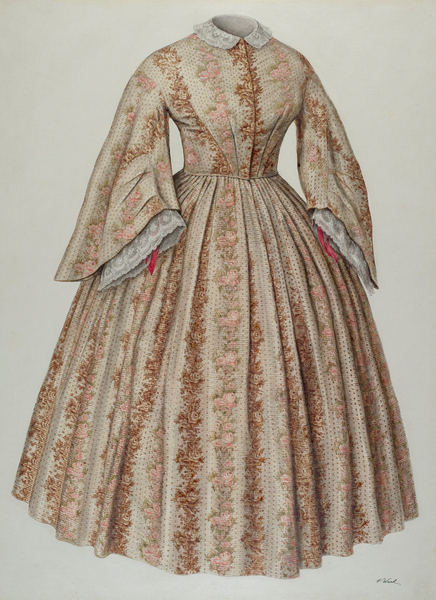 Dress by Paul Ward (American, active c. 1935), 16X12"(A3)Poster Print