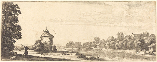 The Dovecot by Jacques Callot or Follower of Jacques Callot (French, 1592 - 1635), 16X12"(A3)Poster Print