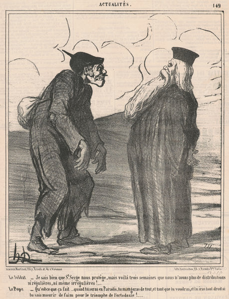 Le soldat...Je sais... by Honoré Daumier (French, 1808 - 1879), 16X12"(A3)Poster Print