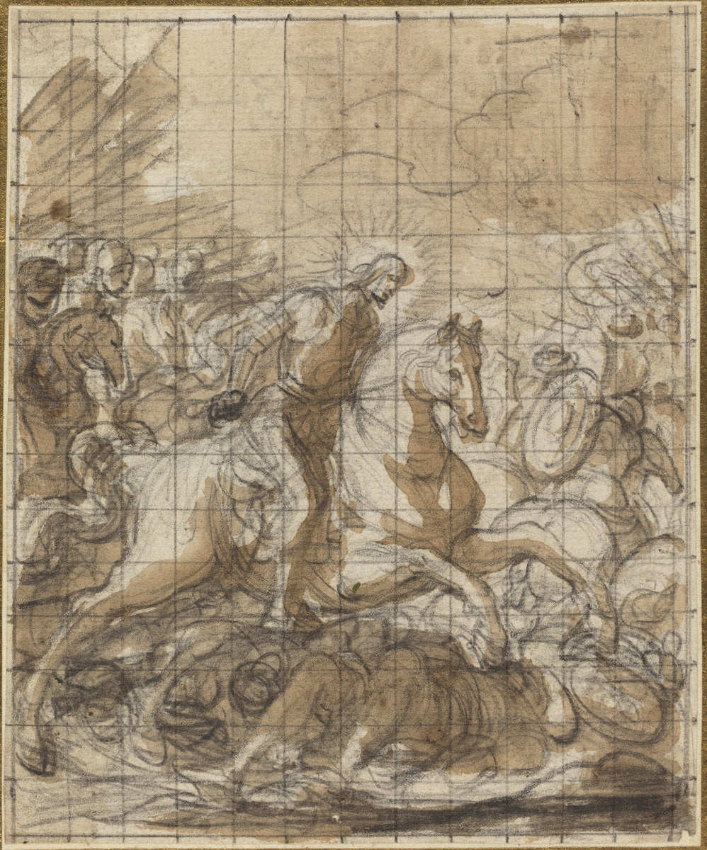17th or 18th century by Italian 17th or 18th Century (Saint James Defeating the Infidels), 16X12"(A3)Poster Print